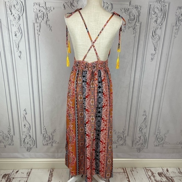Karina Bohemian Backless Tassel Maxi Dress - Picture 9 of 9